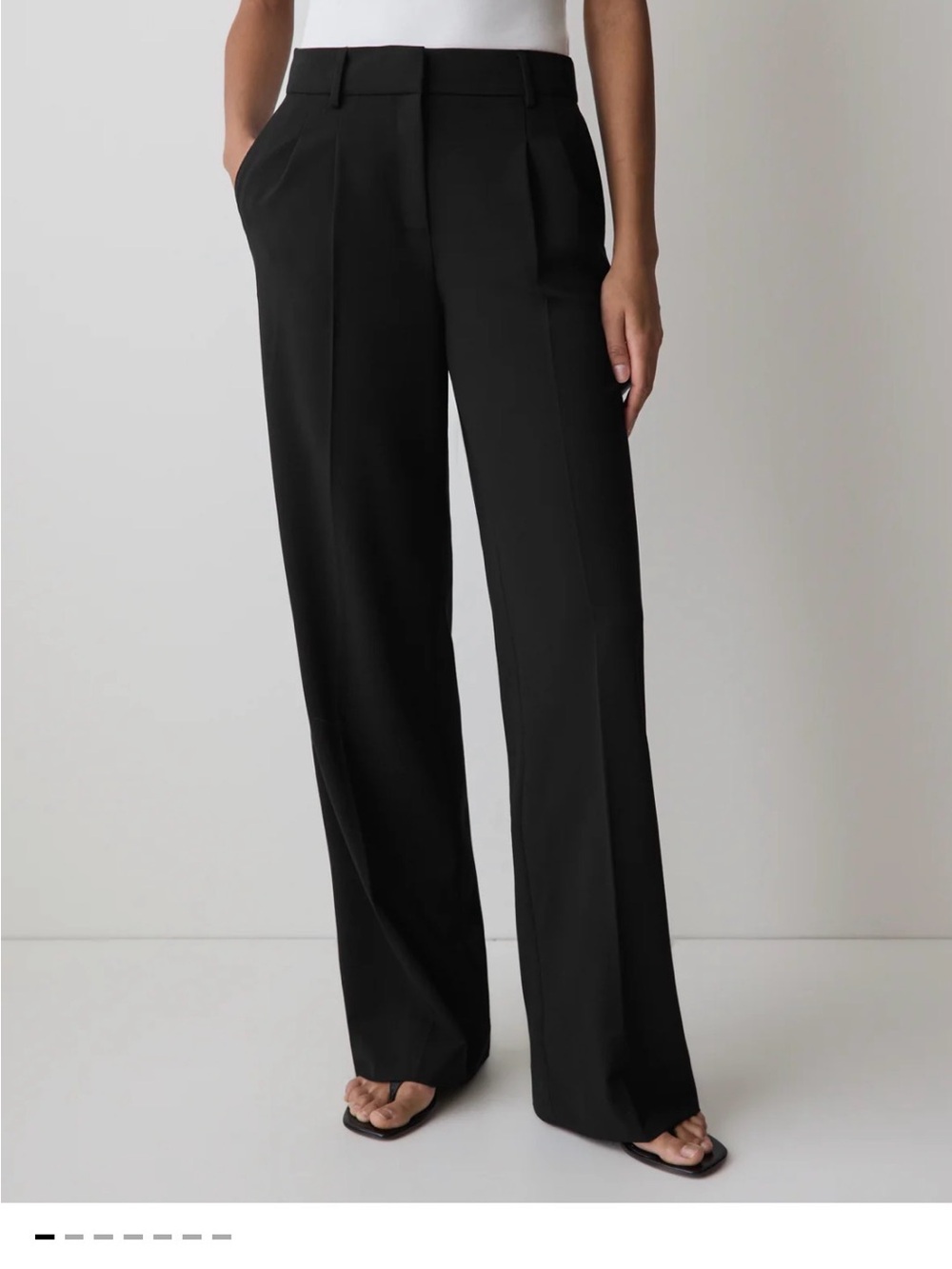 RW&Co Black High Rise Wide-Leg Pant